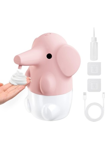 Köpük Sabunluk, 8.7oz / 250ML Sevimli Hayvan Temassız El Sabunu Dispenseri Çocuklar Için Duvara Monte Köpük Sabunluk, Banyo Seti Için 2 Seviye Ayarlanabilir (Yurt Dışından)