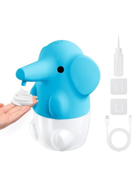 Otomatik Köpük Sabunluk, 8.7oz / 250ML Sevimli Hayvan Temassız El Sabunu Dispenseri Çocuklar Için Duvara Monte Köpük Sabunluk, Banyo Seti Için 2 Seviye Ayarlanabilir (Yurt Dışından)
