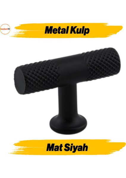 Özgür Mat Siyah Metal Kulp Düğme Çekmece Mutfak Mobilya Dolabı Dolap Kapak Kulbu Kulpları