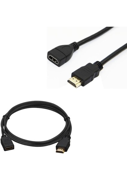 HDMI Kablo Erkek-Dişi 30 cm Uzatma (Mini Hd Recevier Için)