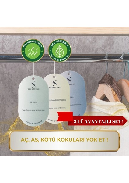Koku Kartı 3'lü Set