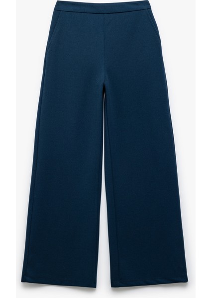 Beli Lastikli Cepli Basic Ispanyol Paça Pantolon