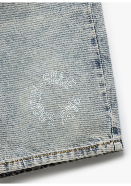 Denim Şort Beli Bağlamalı Düğmeli Cepli Pamuklu modelleri