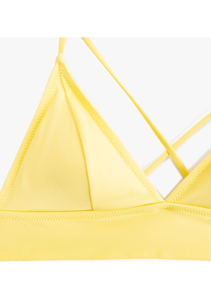 Arkası Çapraz Bağlama Detaylı V Yaka Bralet Bikini Üstü fiyatları
