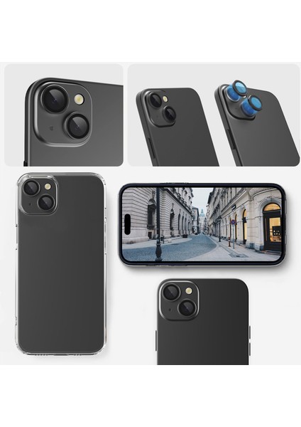 Buddıes iPhone 15 / 15 Plus Uyumlu Kamera Lens Koruyucu (LİGHT BLUE) fırsatları