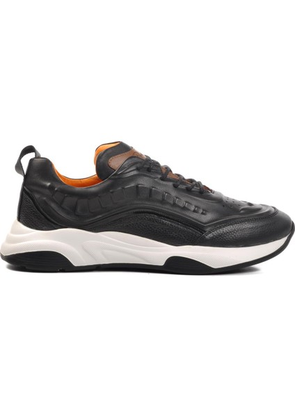 Premium 495 M Siyah Deri Erkek Sneaker modelleri