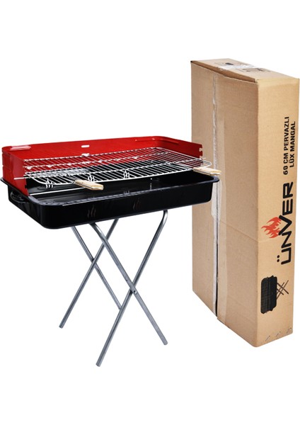 60CM Pervazlı Portatif Ayaklı Mangal Tekli Kutulu (4767) - MCT3242-8588