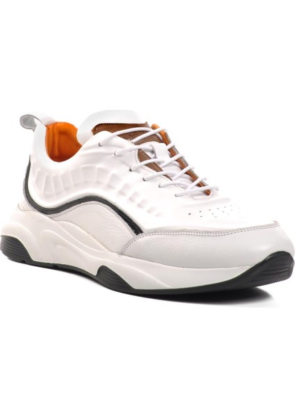 Premium 495 M Beyaz Deri Erkek Sneaker