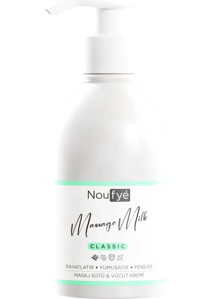 Rahatlatıcı ve Nemlendirici Classic Masaj Sütü & Vücut Kremi, Masaj Yağı 250 ml fırsatları