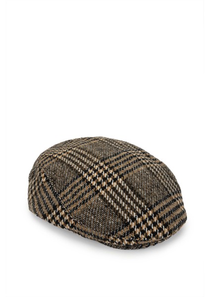 Erkek Tekstil Kahverengi London Şapka 524 1122 Sapka SK24-25 Khv Krl Dsnl