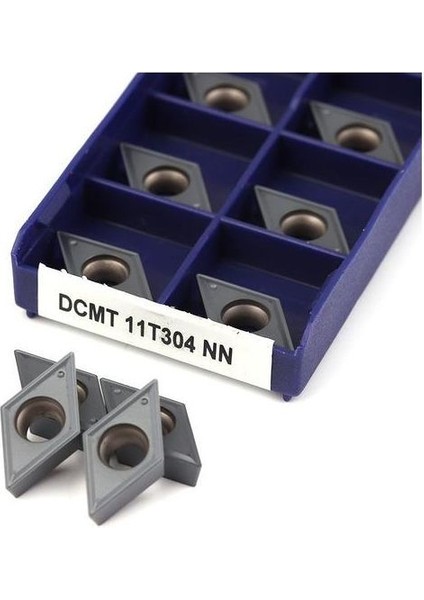 10 Adet DCMT 11T304 Sert Metal Elmas Uç