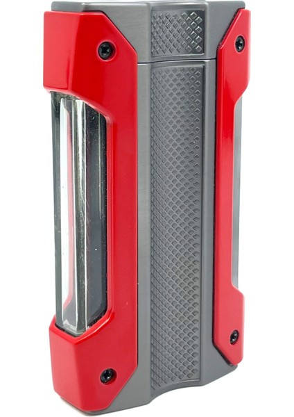 Tek Torch Jet Alev Puro Çakmağı - Kırmızı/füme fiyatları