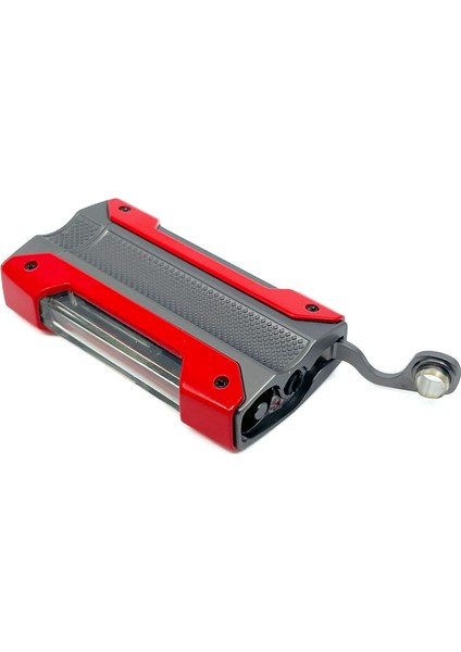 Tek Torch Jet Alev Puro Çakmağı - Kırmızı/füme fırsatları