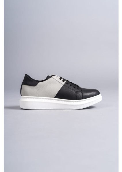SLW151 Boost Bağcıklı Cilt Erkek Günlük Sneaker Ayakkabı Bt Siyah/gri fırsatları