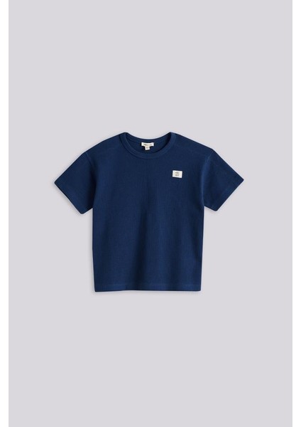Bg Store Erkek Çocuk Lacivert Şort ve Tshirt Takımı
