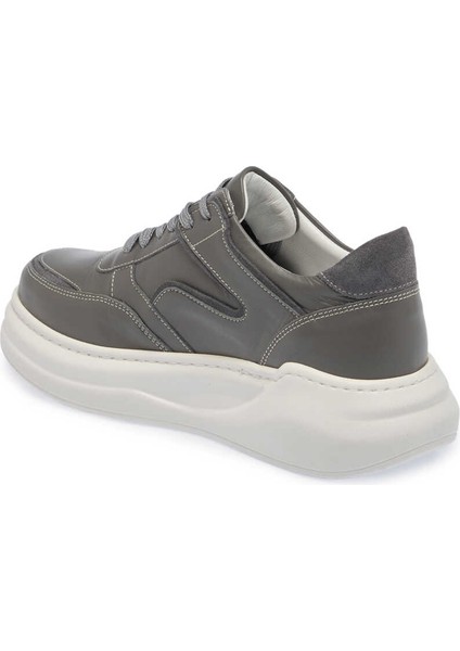 Gri Hakiki Deri Kadın Sneaker - K24I1AY67491-B43 modelleri