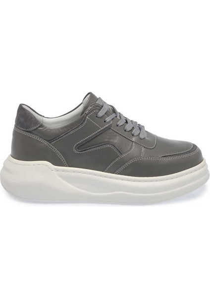 Gri Hakiki Deri Kadın Sneaker - K24I1AY67491-B43 indirimleri