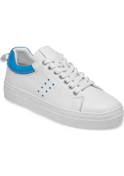 Beyaz Hakiki Deri Kadın Sneaker - K24I1AY67387-Q5S
