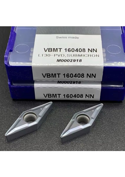 10 Adet Vbmt 160408 Sert Metal Elmas Uç