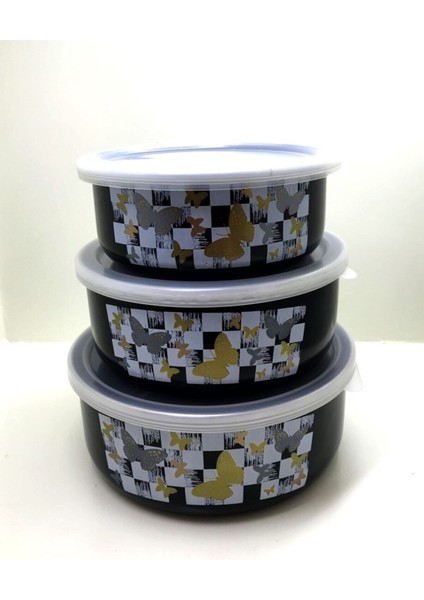 ALV016 3 Lü 14/16/18 Siyah Desen Sak Kabı