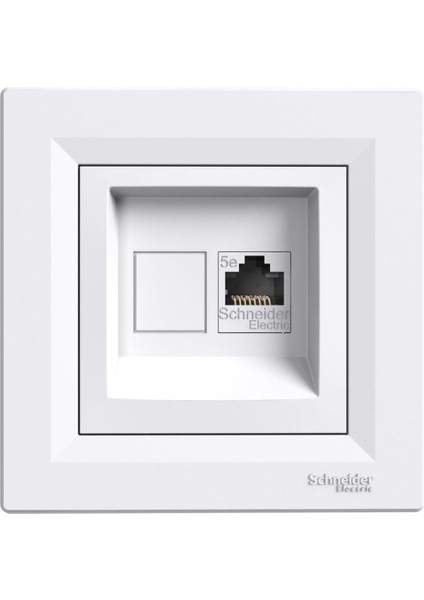 Asfora Beyaz RJ45 Boş Priz