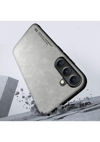 Samsung Galaxy A16 Uyumlu Kılıf Arkası Süet Kenarları Silikon Kamera Korumalı Lüks Kapak