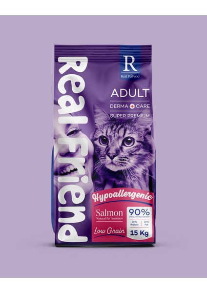 Yetişkin Kedi Maması Somonlu - Derma Care Adult Cat Food Salmon & Hypoallergenic