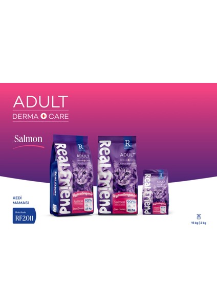 Yetişkin Kedi Maması Somonlu - Derma Care Adult Cat Food Salmon & Hypoallergenic fiyatları