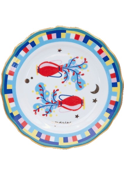Zodiac Vibe Pasta Tabağı Kova Burcu 16 cm
