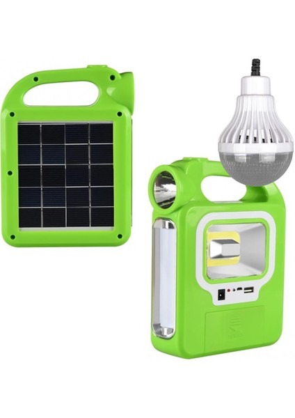 Hb-6399b Solar Tamirci Balıkçı Çalışma Lambası Uzatma Ampul Dahil (Powerbank Özellikli)