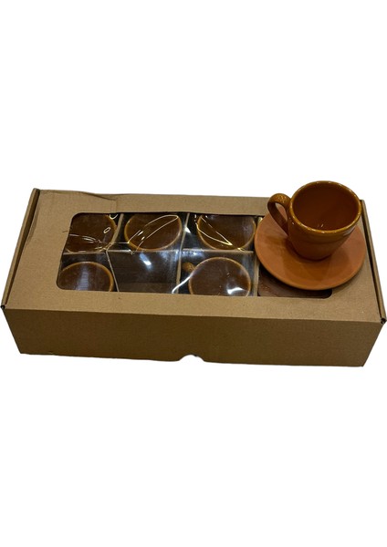 Çamur Kahve Fincanı 6'lı modelleri