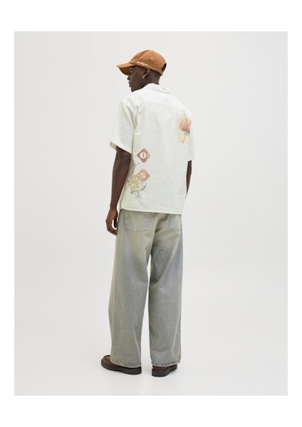 Jack Jones Erkek Jorluke Beyaz Gömlek 12271108 fırsatları