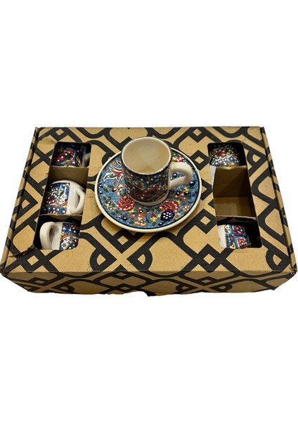 Porselen Kahve Fincalı 6'lı modelleri