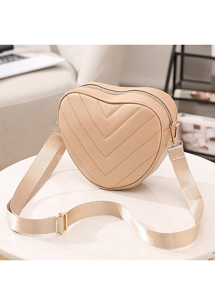 Moda Kadınlar Kalp Şeklinde Crossbody Çanta Bayanlar Omuz Çantası Kızlar Için Deri Çanta (Yurt Dışından) fiyatları