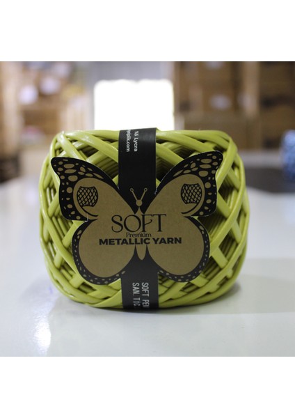 Metalik Örgü Ipi Goldenlime 4 Adet Fiyatıdır. 2 Parça Ip (30+30,40+20VB)
