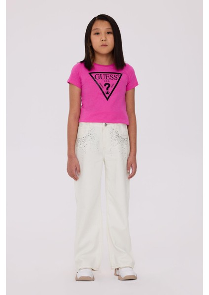 Bg Store Kız Çocuk Beyaz Pantolon