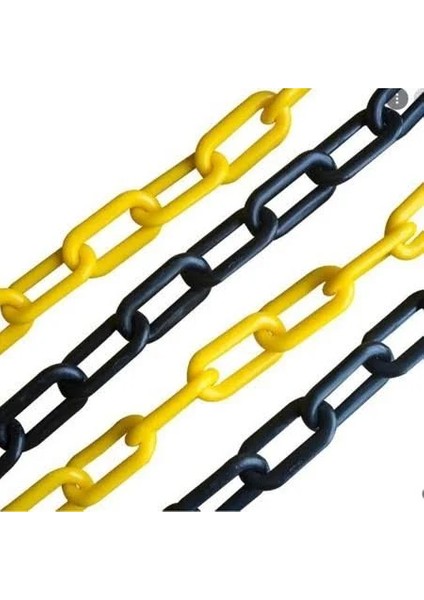 Sarı-Siyah Plastik Zincir 6mm (10 Metre)
