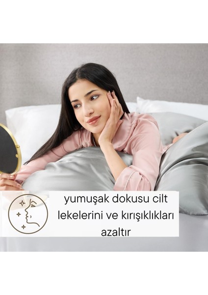 Pembe %100 Dut İpeği Yastık Kılıfı – 16 Momme, Cilt ve Saç İçin Lüks Uyku Konforu (1 Adet, 50x70 cm) indirimleri