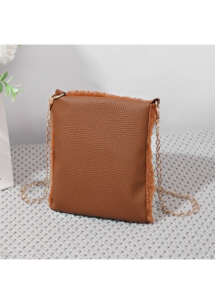 Moda Kadınlar Küçük Crossbody Çanta Bayanlar Kürklü Sling Çanta Kızlar Için Deri Omuz Çantası (Yurt Dışından) modelleri