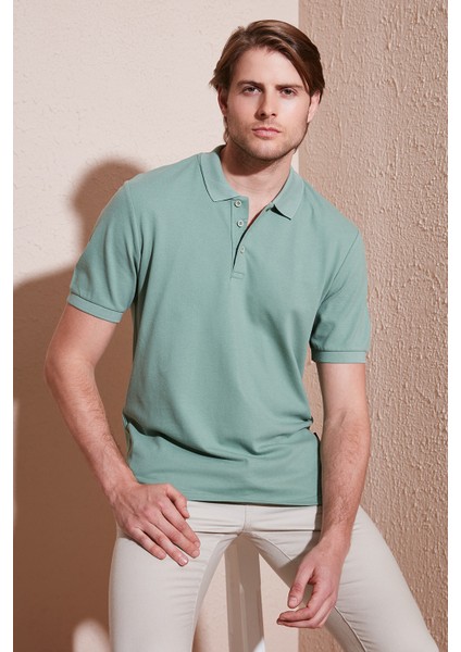 Pamuklu Regular Fit Düğmeli Polo Yaka T Shirt Erkek POLO YAKA T SHİRT 5902127