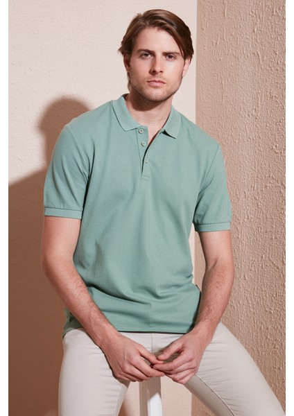 Pamuklu Regular Fit Düğmeli Polo Yaka T Shirt Erkek POLO YAKA T SHİRT 5902127 fiyatları