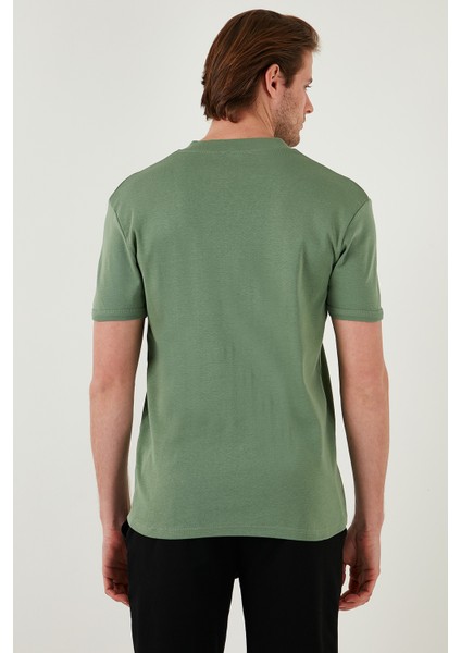 Pamuklu V Yaka Slim Fit T Shirt Erkek T SHİRT 5902122