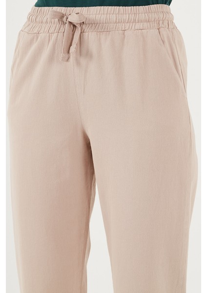 Pamuklu Normal Bel Regular Fit Düz Paça Pantolon Bayan Pantolon 668YP42282S4