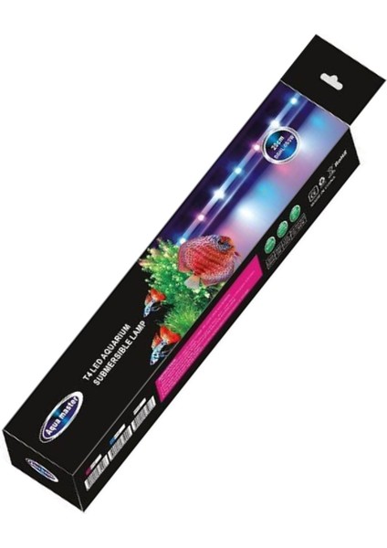 Aqua Master T4 Akvaryum Su İçi Led Lamba Pembe Beyaz 20 cm