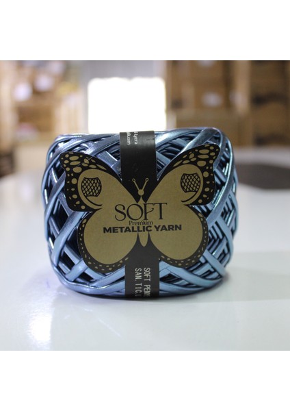 Metalik Örgü Ipi Graphite Blue 4 Adet Fiyatıdır. 2 Parça Ip (30+30,40+20 Vb)