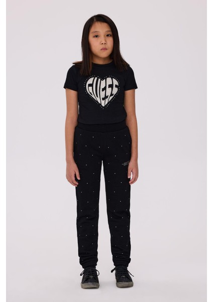Bg Store Kız Çocuk Siyah Eşofman Altı
