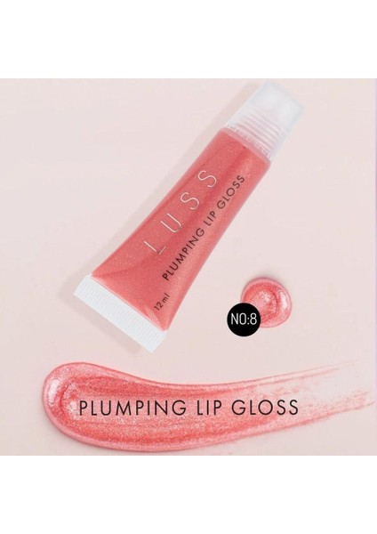 Plumping Effect Terracotta No:7 ve No:8 Lip Gloss 2'li Dudak Parlatıcı Seti