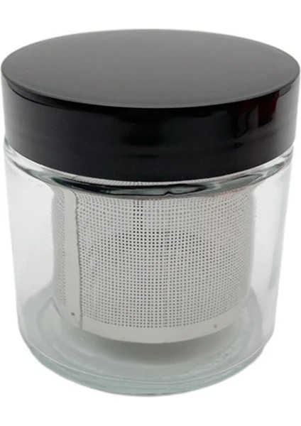 Elmas ve Altın Yıkama Bardağı Paslanmaz Çelik Taş Temizleme Elekli Cam Kavanoz Tencere