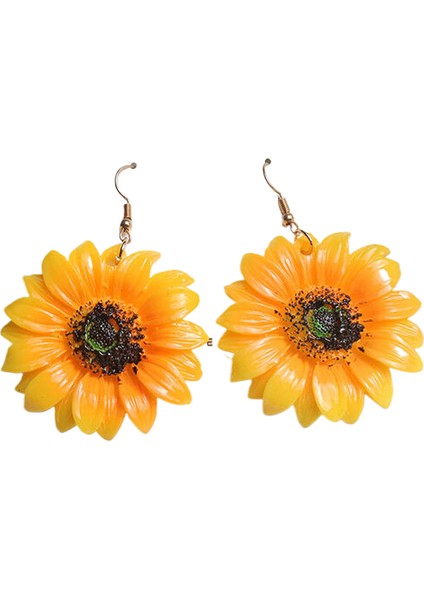 Kore Tarzı Kamelya Tarzı Delinmemiş Küpe Inci Çiçek Dama Tahtası Elmas Küpe Kadınlar Için (Yurt Dışından)