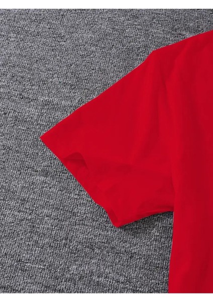 2li Çift Kombini Sevimli Pati Baskılı T-Shirt Unisex Salaş Oversize Boyfirend modelleri
